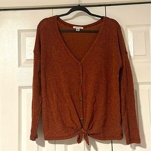 American Eagle tie waist shirt